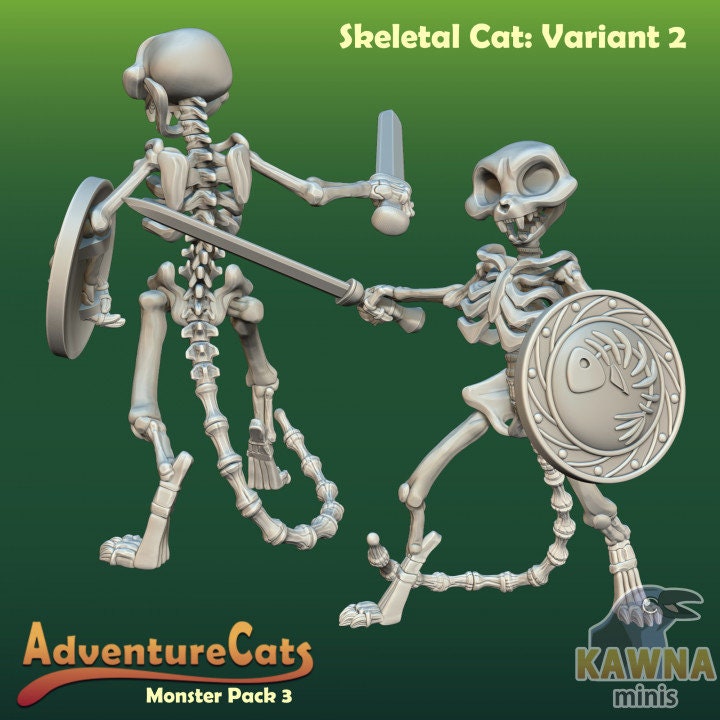 Undead Cat (4 Variants Available) - Kawna Minis