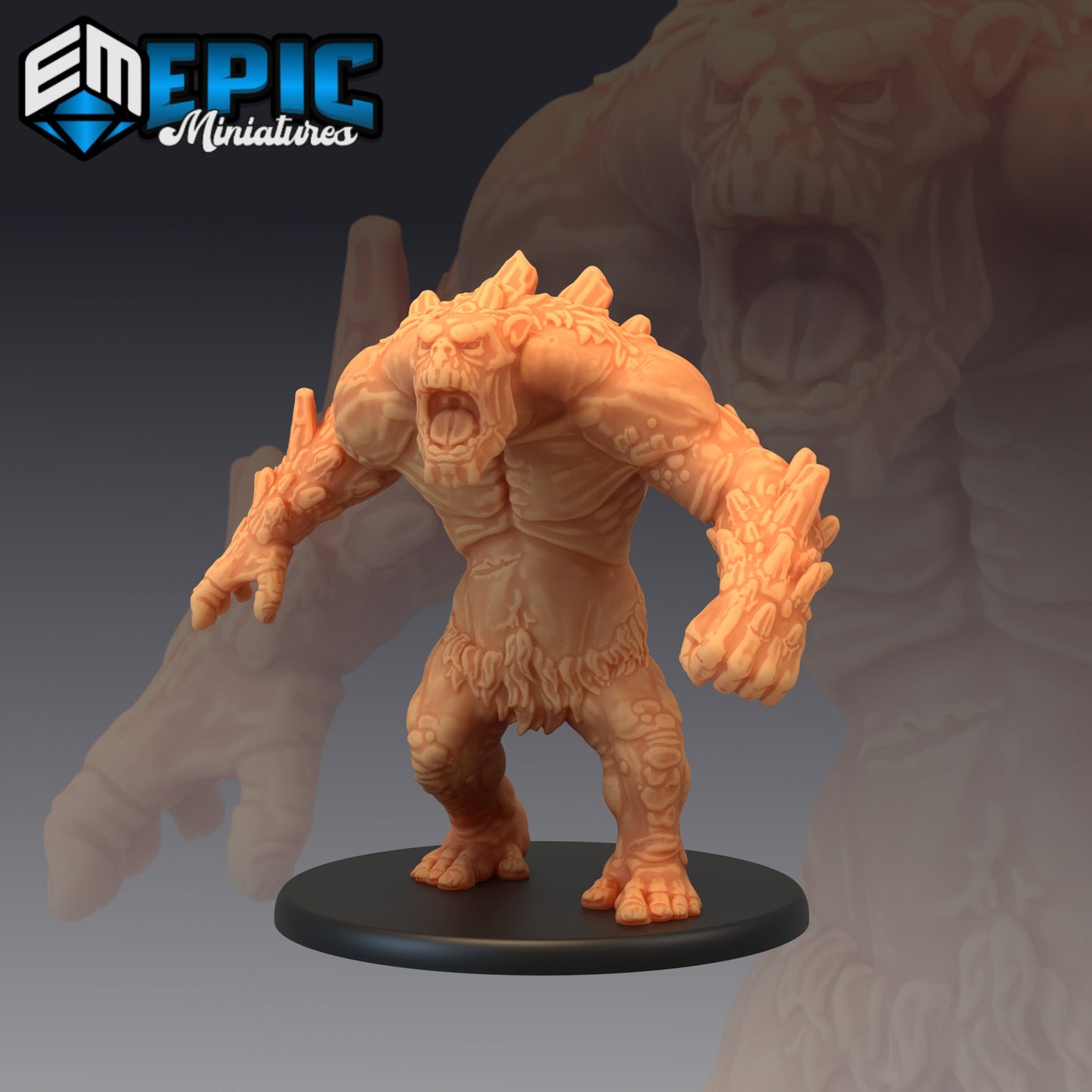 Mountain Troll (4 Variants) - Epic Miniatures