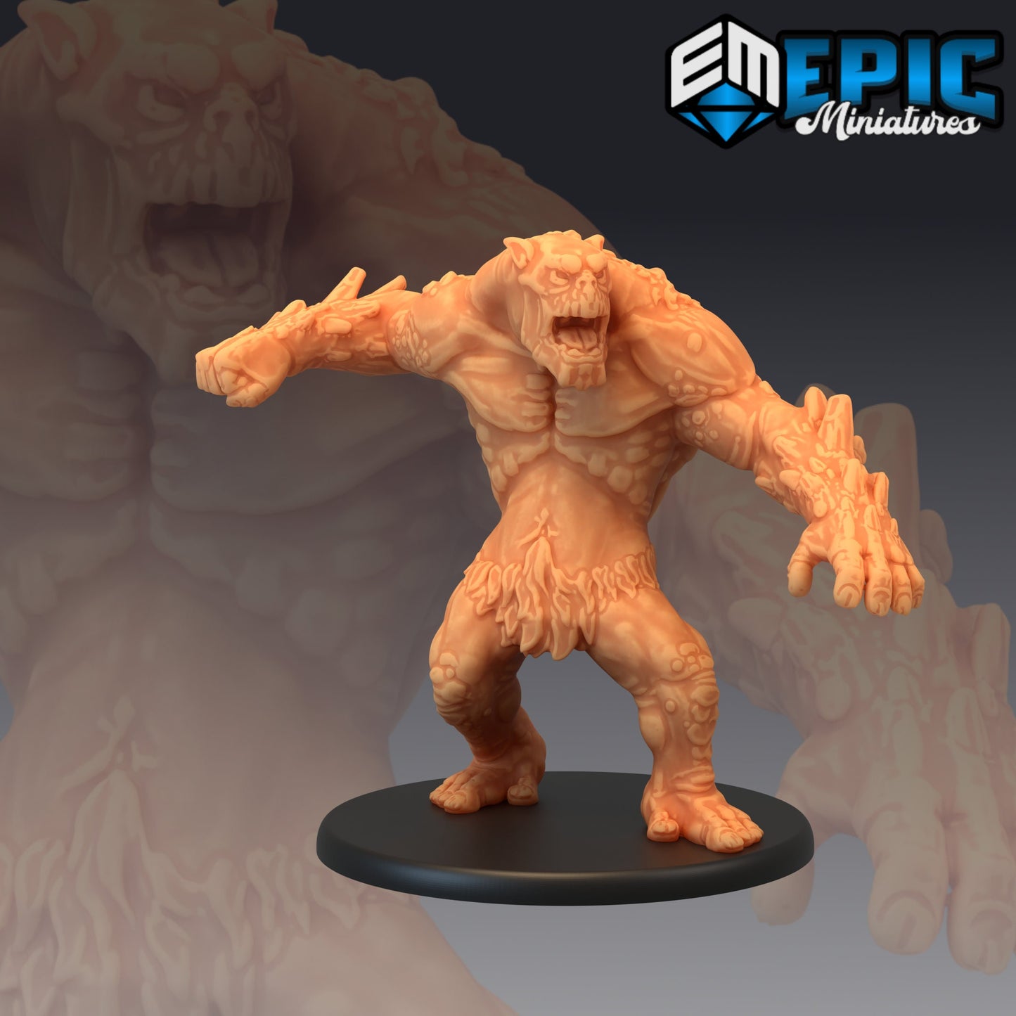Mountain Troll (4 Variants) - Epic Miniatures