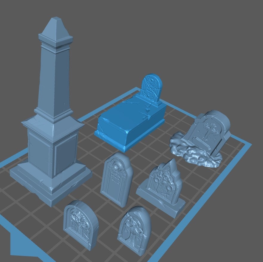 Gravestone Terrain Kit - Epic Miniatures