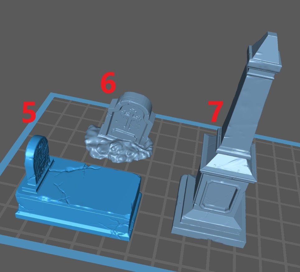 Gravestone Terrain Kit - Epic Miniatures