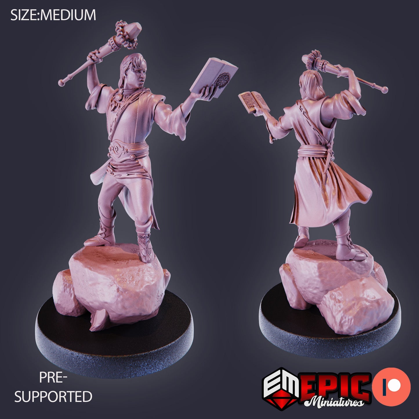 Earth Wizard (3 Variants) - Epic Miniatures