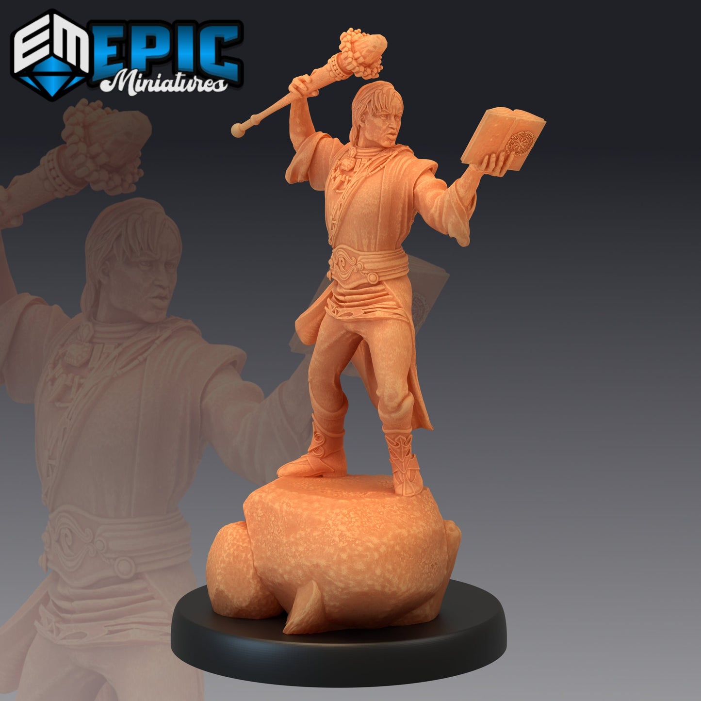 Earth Wizard (3 Variants) - Epic Miniatures