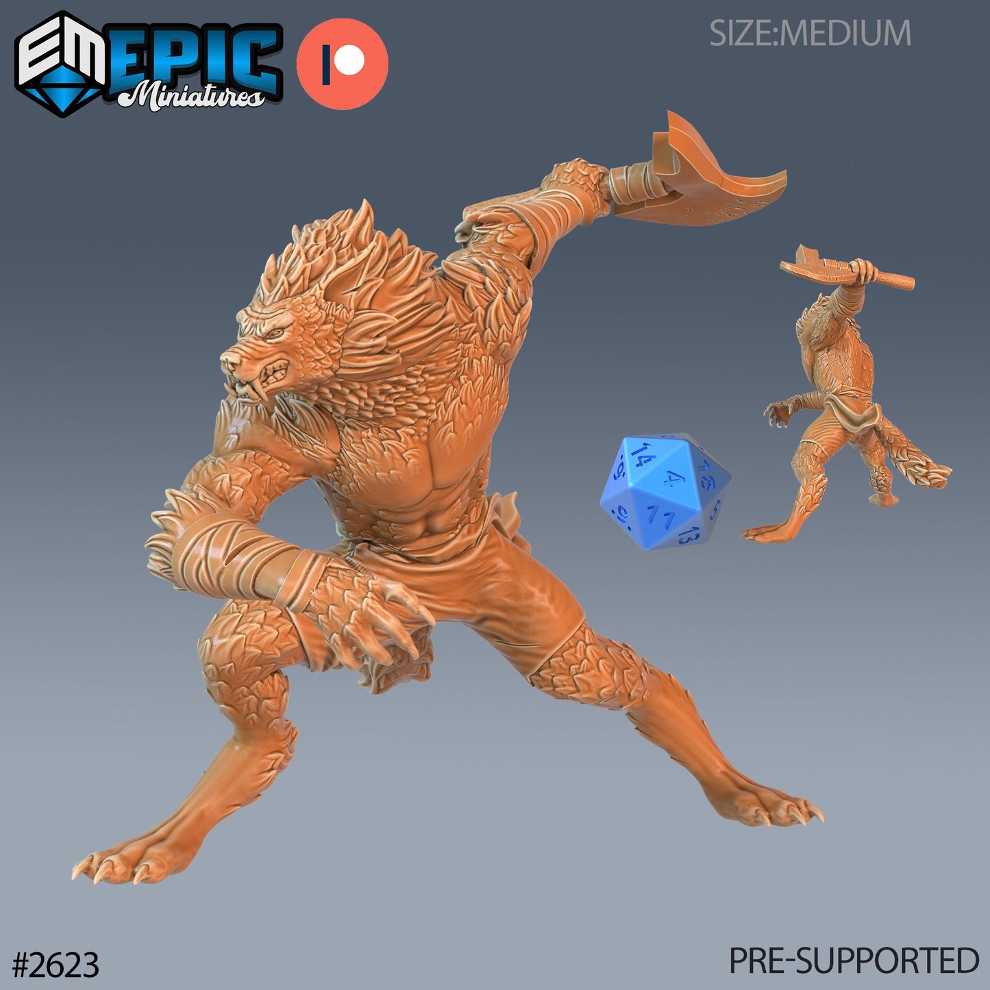 Werewolf Cursed (3 Variants) - Epic Miniatures