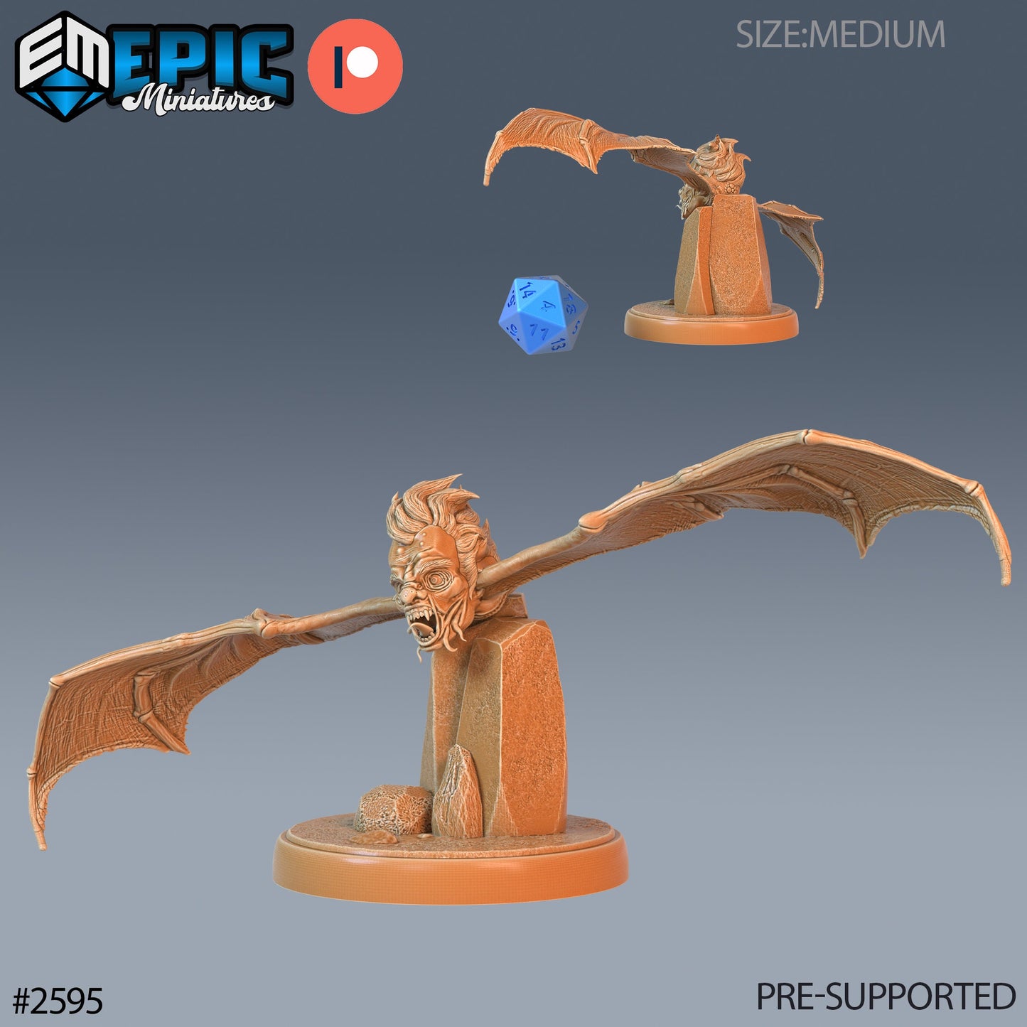 Flying Head - Hungry (3 Variants Available) - Epic Miniatures