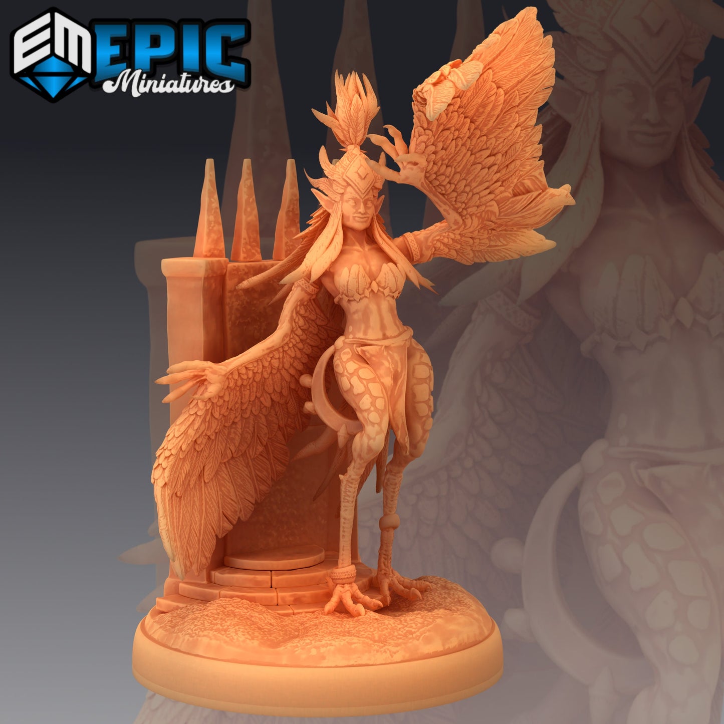 Harpy Lady (3 Variants) - Epic Miniatures