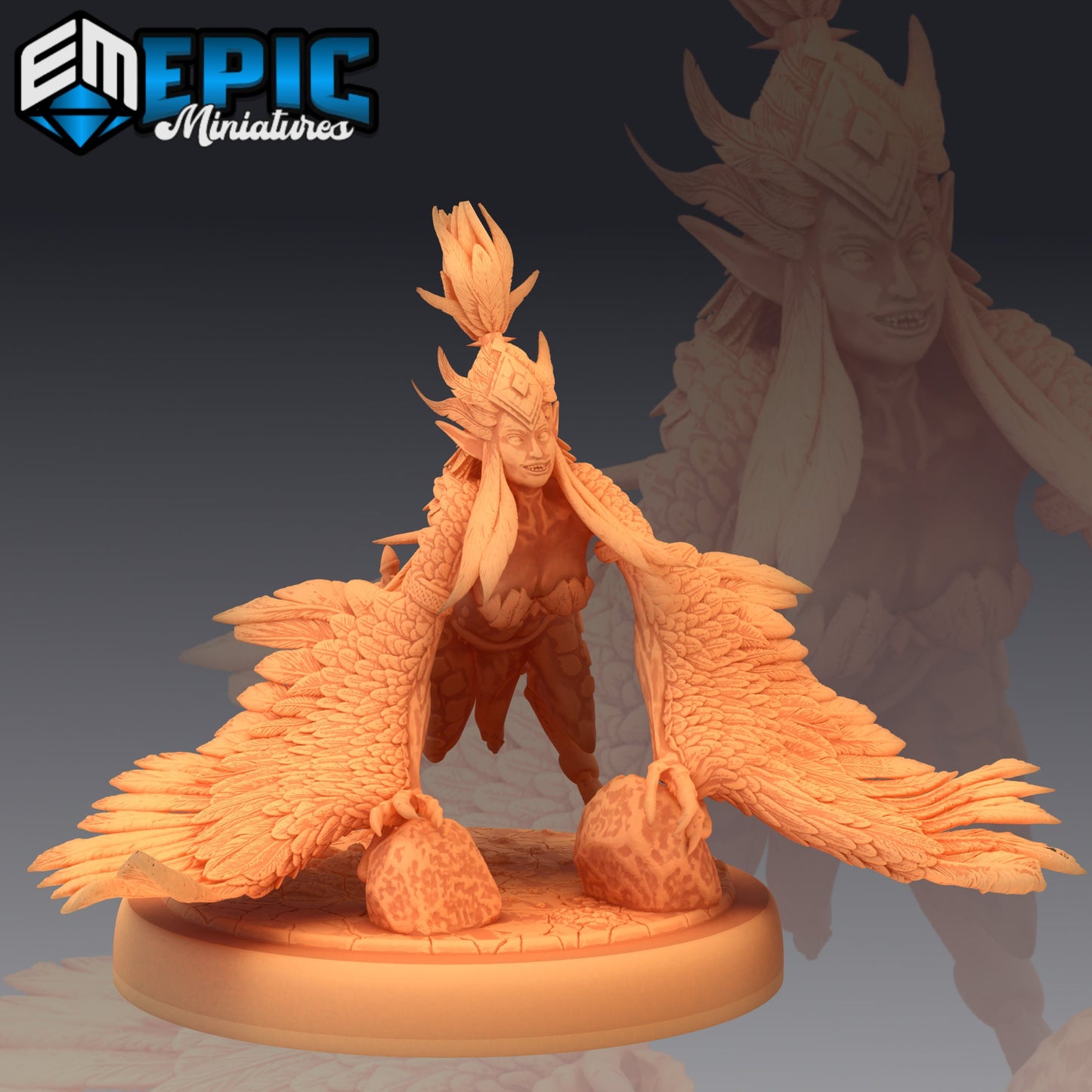 Harpy Lady (3 Variants) - Epic Miniatures