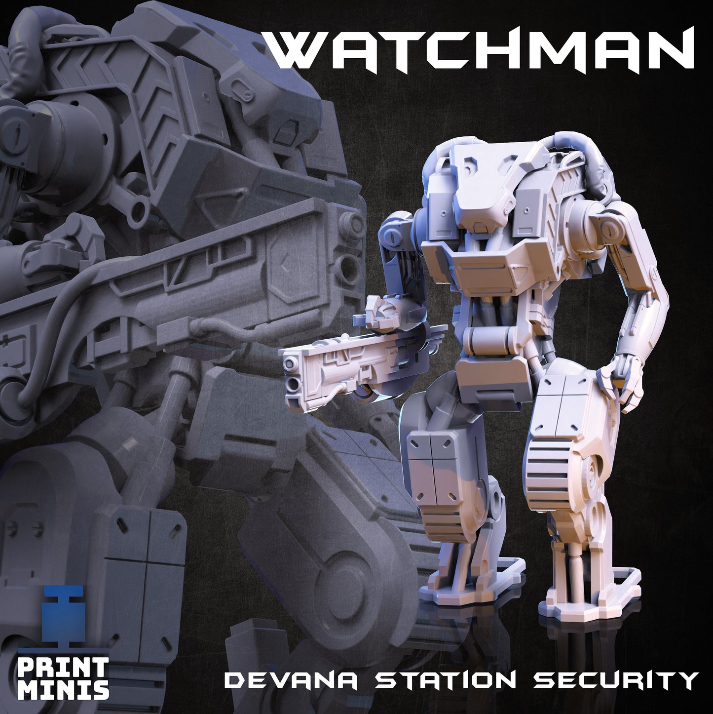 Watchman Robot (2 Variants Available) - Print Minis