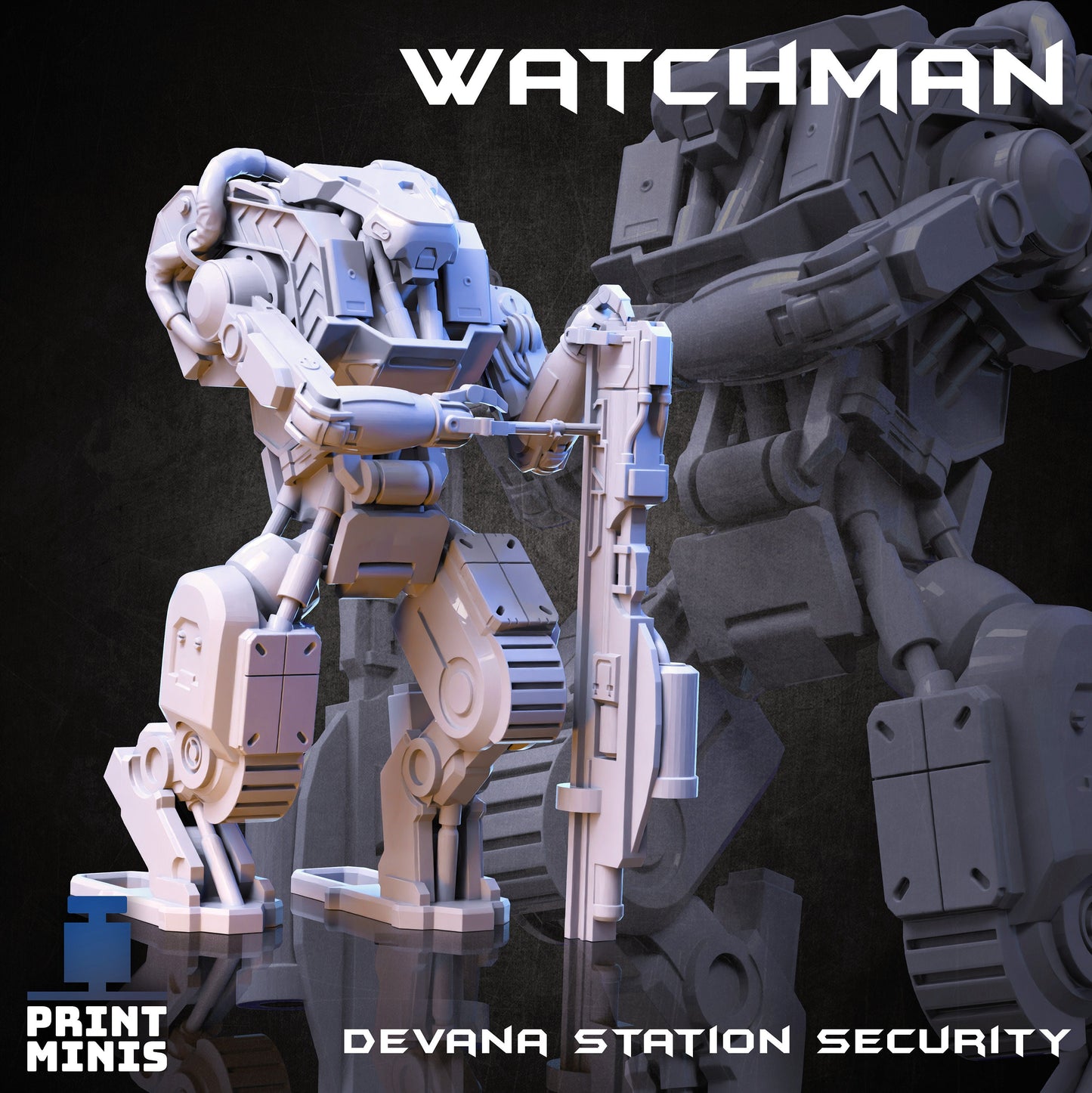 Watchman Robot (2 Variants Available) - Print Minis