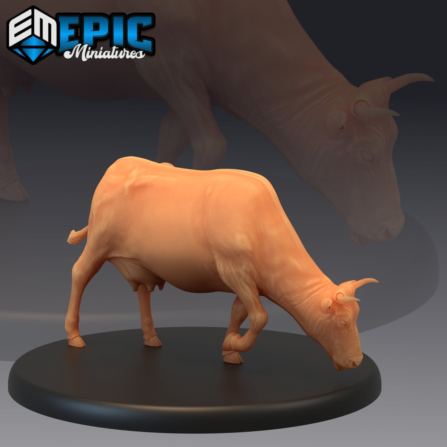 Farm Animal - Cow (3 Variants Available) - Epic Miniatures
