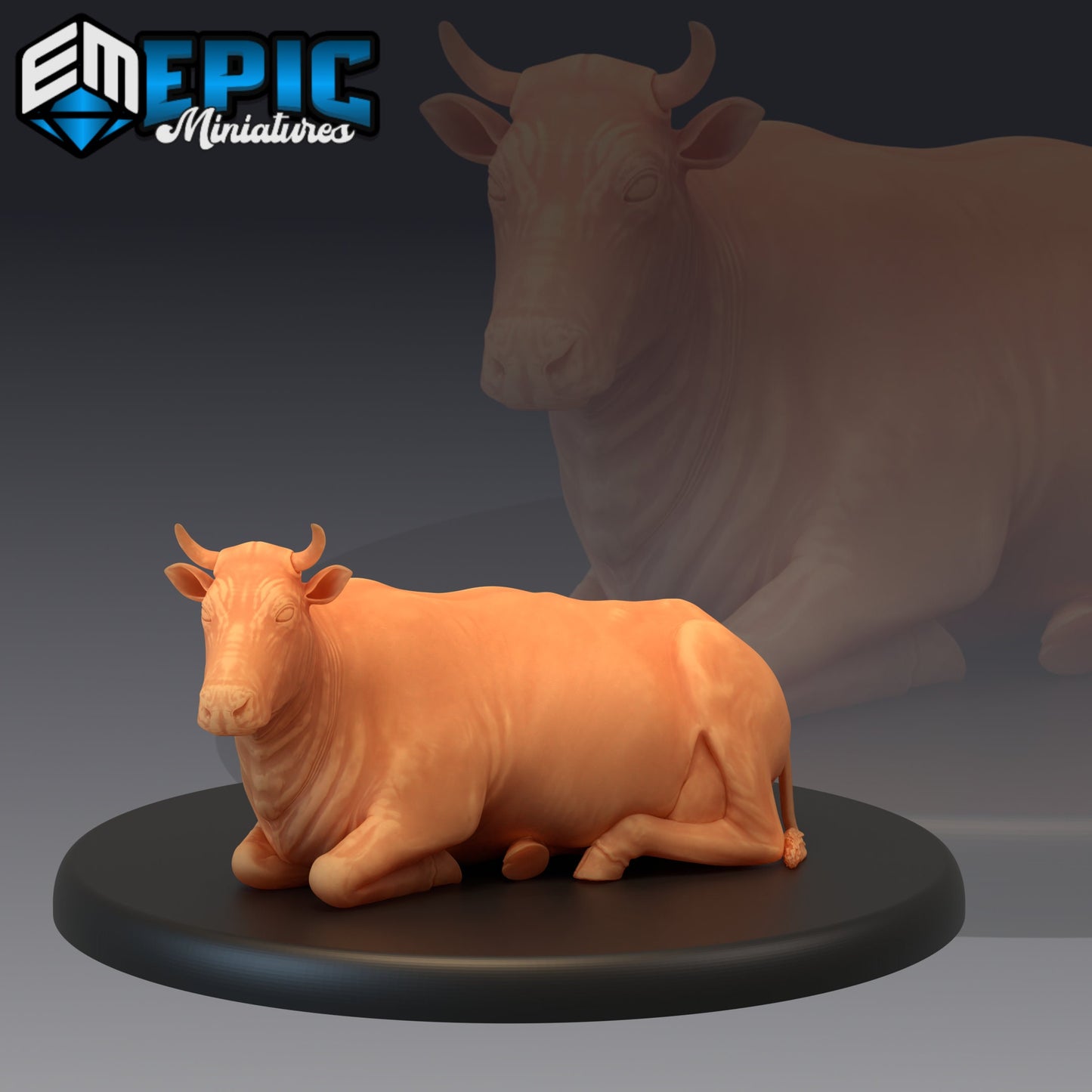 Farm Animal - Cow (3 Variants Available) - Epic Miniatures