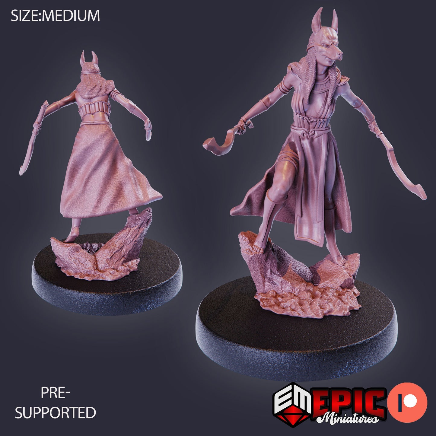 Priestess of Anubis (3 Variants) - Epic Miniatures
