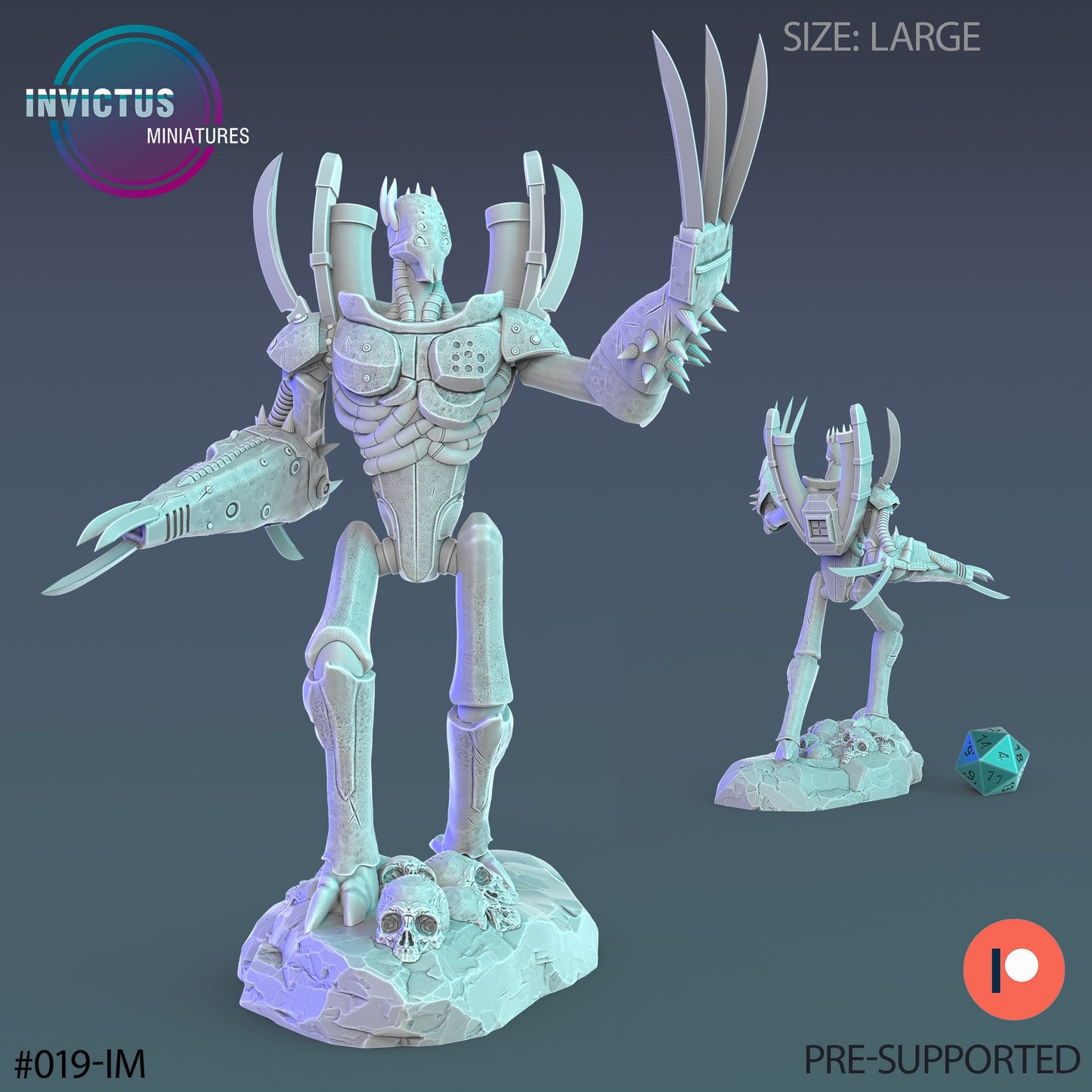 Alien Robot Servant (3 Variants Available) - Invictus Miniatures