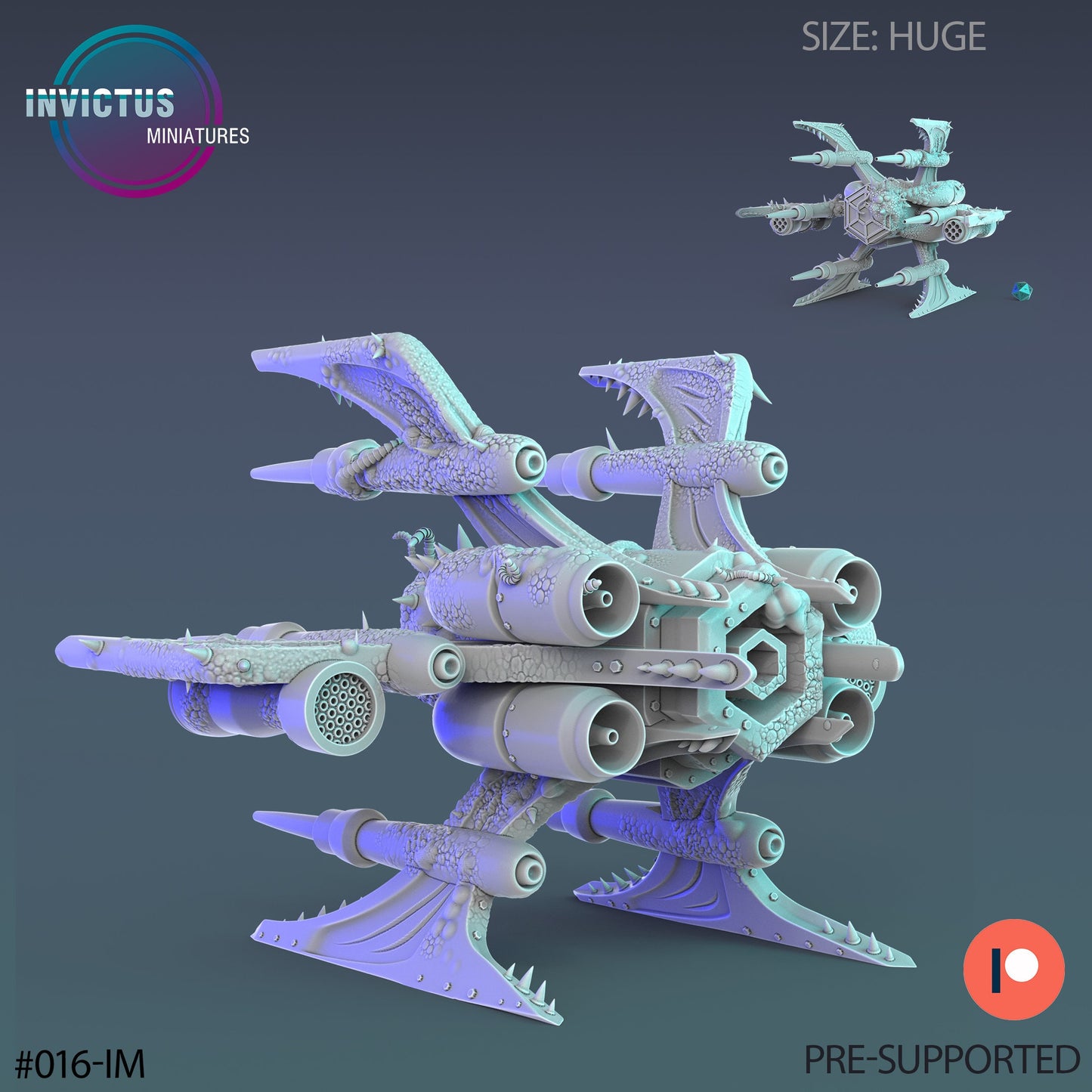 Infected Alien Jet (2 Variants Available) - Invictus Miniatures