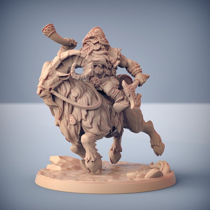 Skutagaard Dwarven Ram Rider A (2 Variants Available) - Artisan Guild