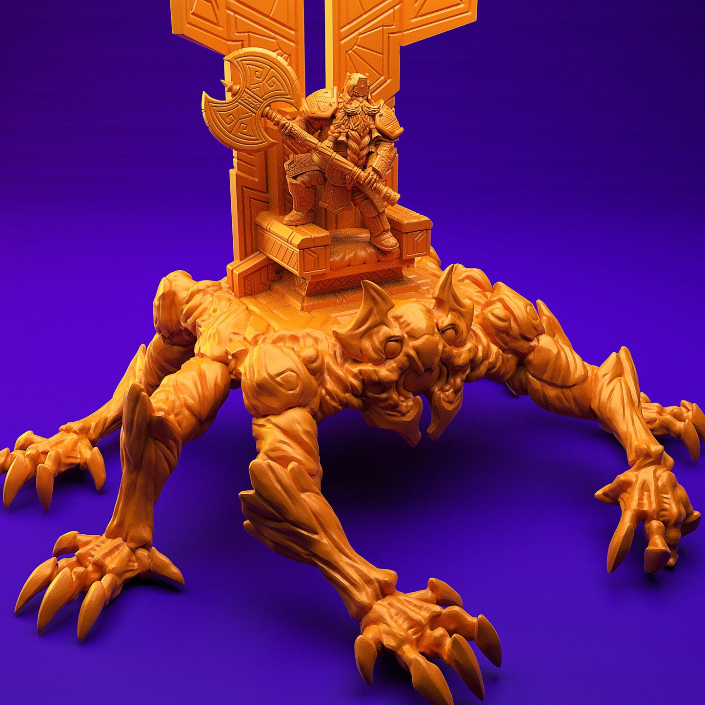 Dwarf with Mimic Throne (3 Variants Available) - Brayan Nafarrate