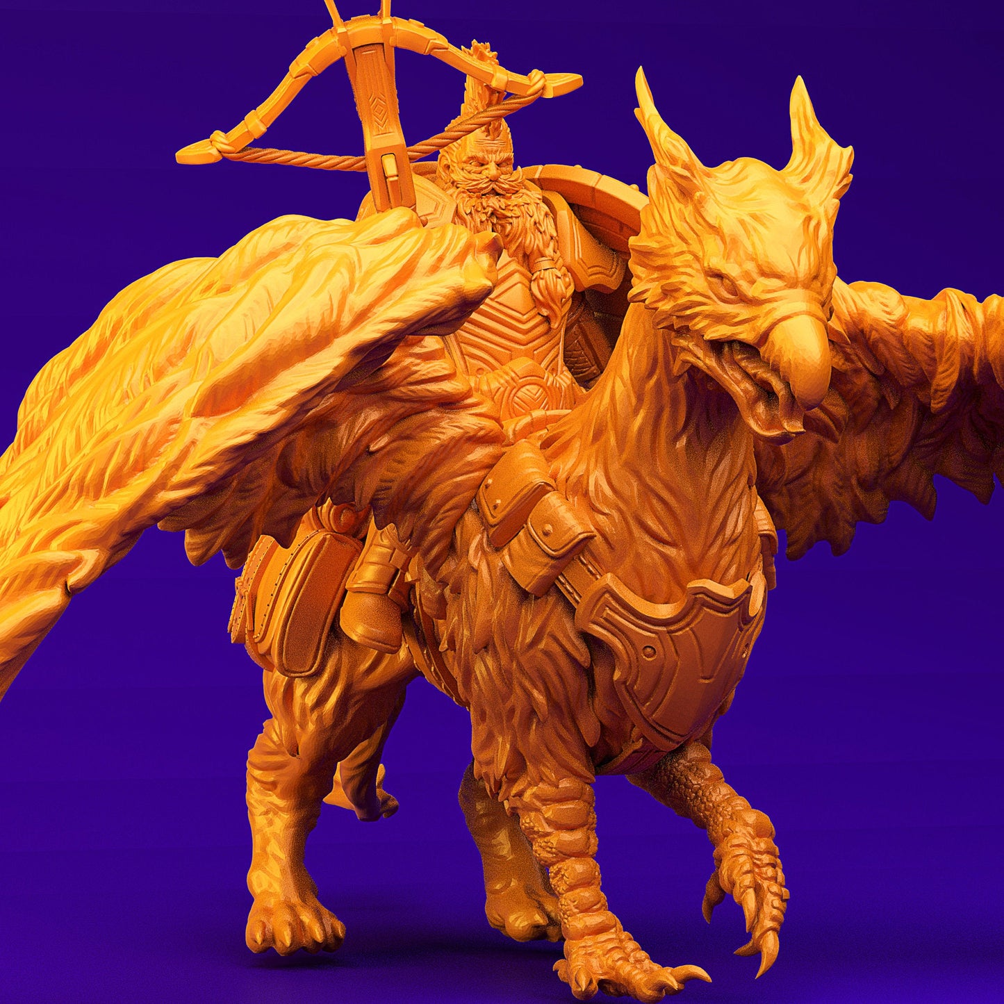 Dwarf with Griffin Mount (3 Variants Available) - Brayan Nafarrate