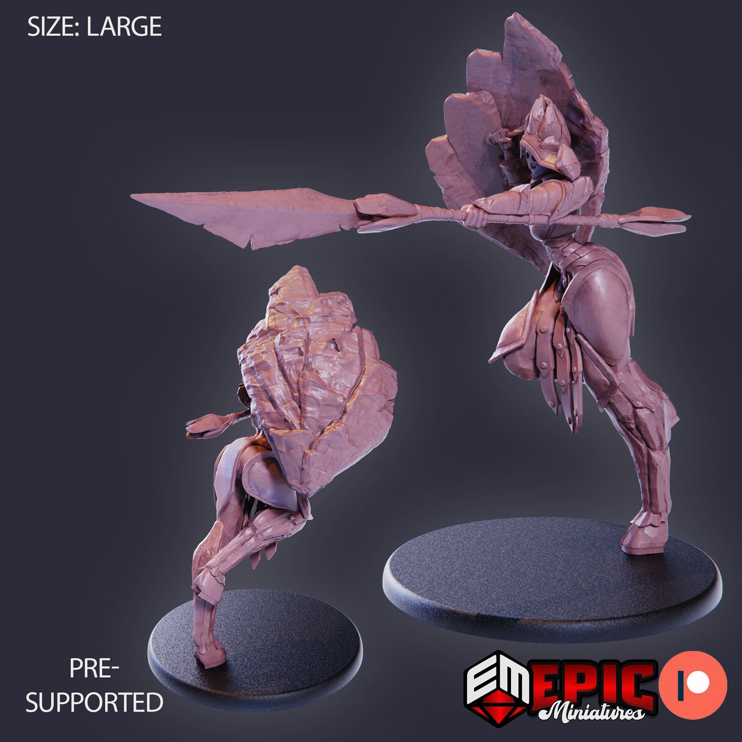 Gaia Shield Maiden (3 Variants) - Epic Miniatures