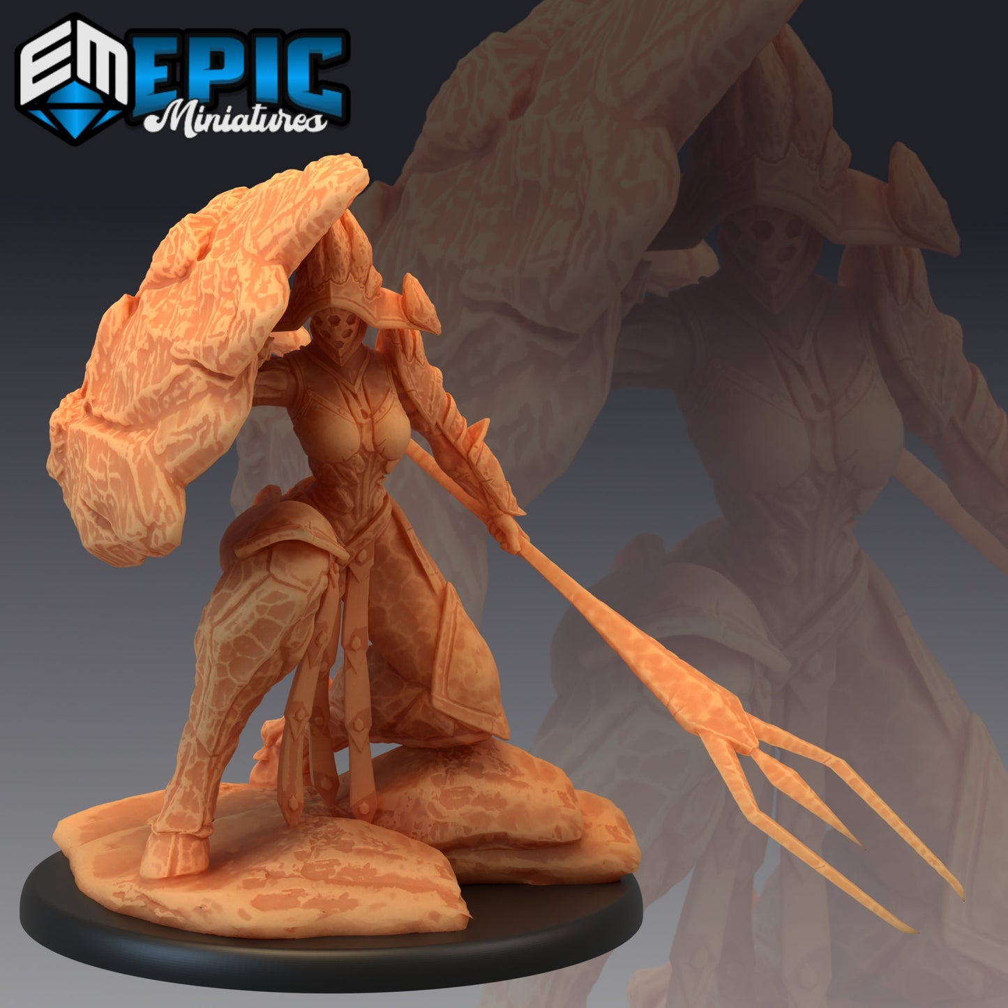 Gaia Shield Maiden (3 Variants) - Epic Miniatures