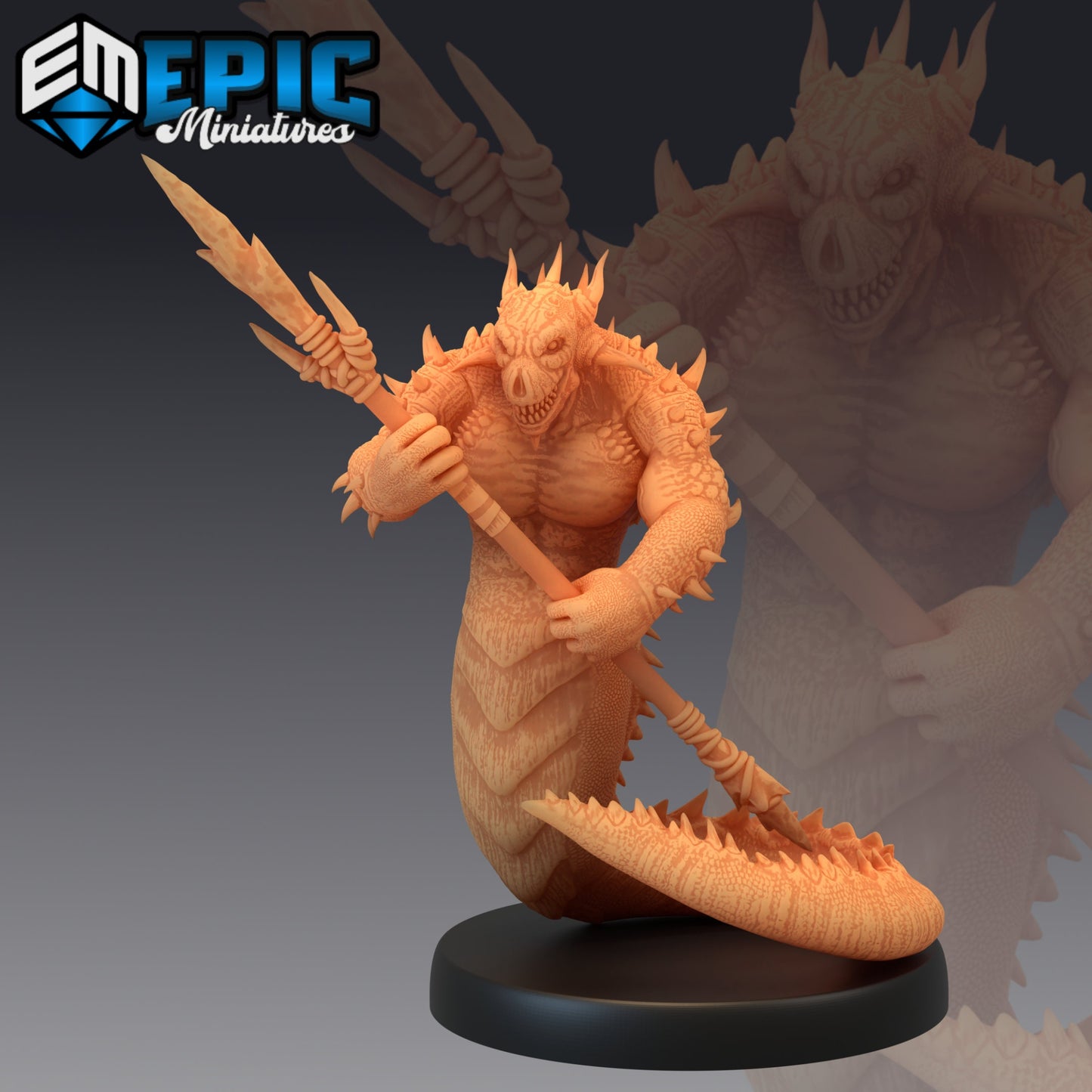 Fire Salamander (3 Variants) - Epic Miniatures