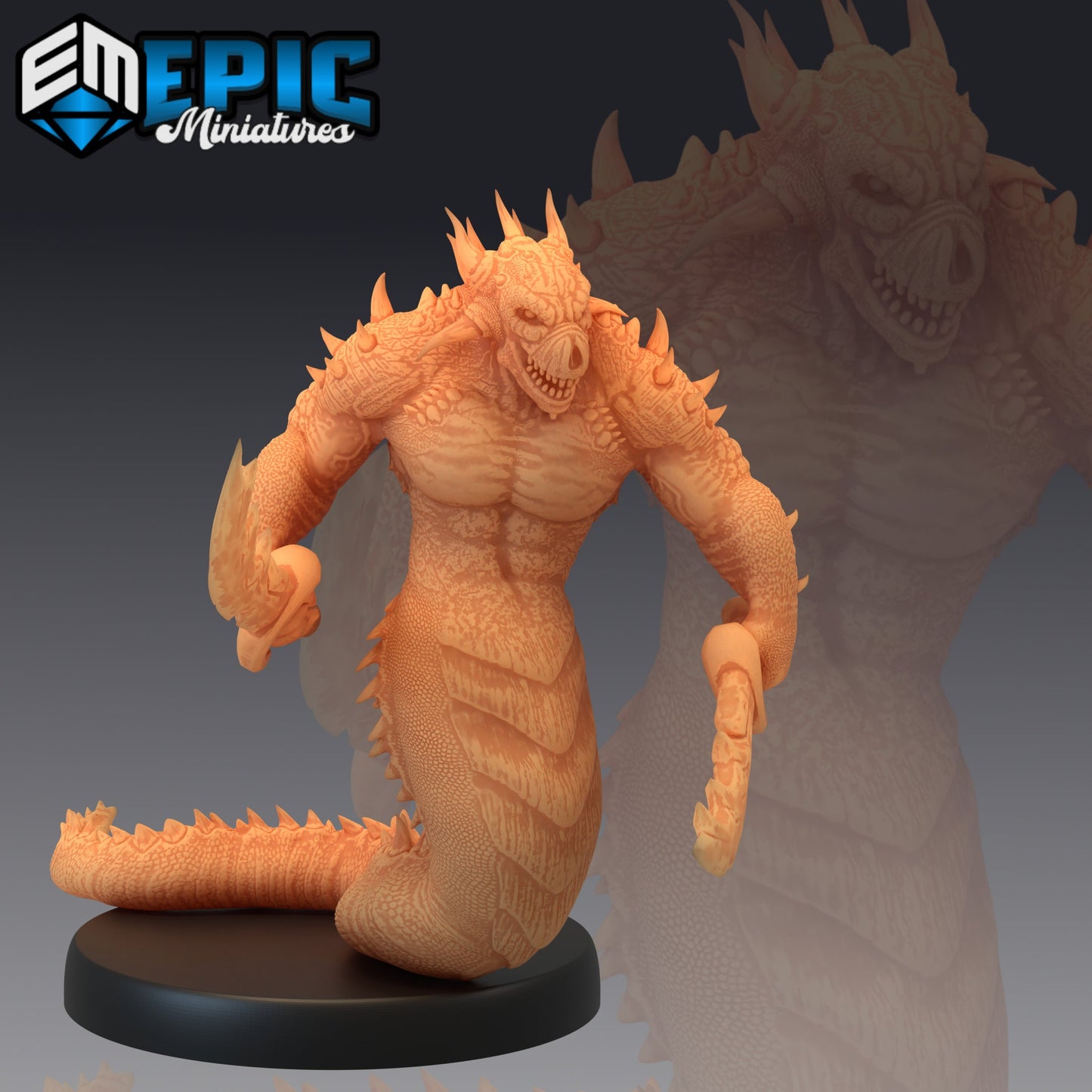 Fire Salamander (3 Variants) - Epic Miniatures