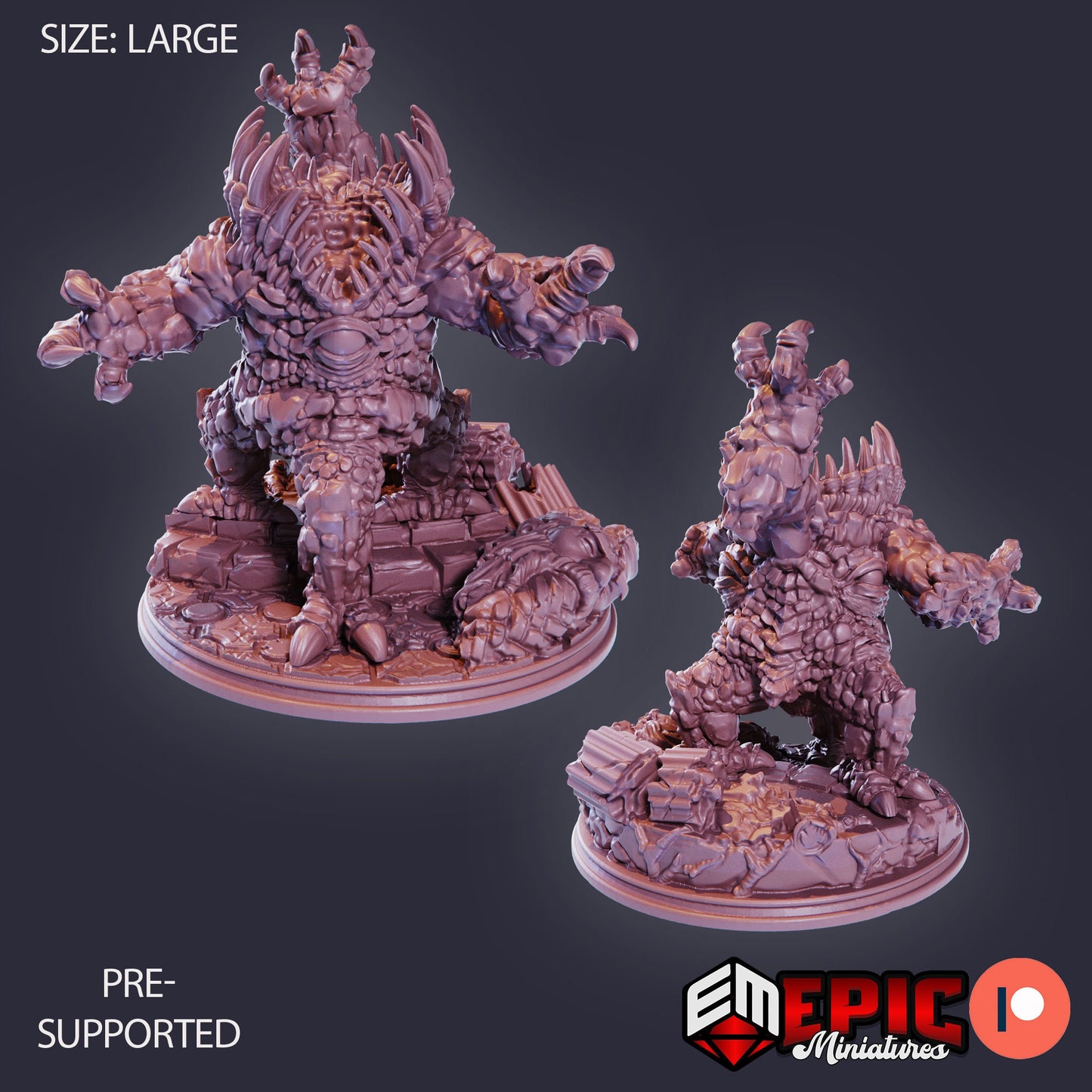 Gem Devourer (3 Variants) - Epic Miniatures