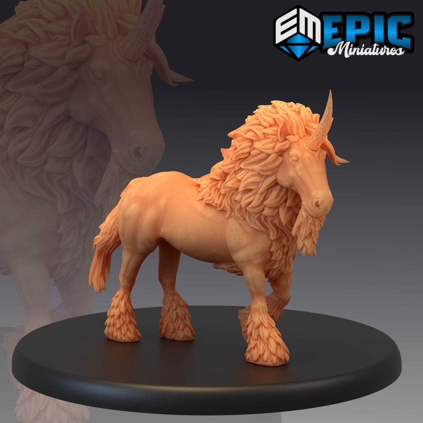 Maned Unicorn (4 Variants) - Epic Miniatures