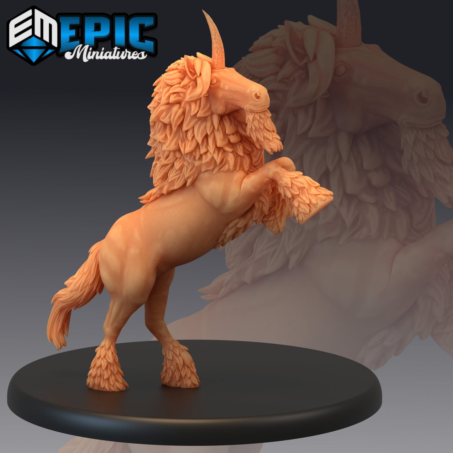 Maned Unicorn (4 Variants) - Epic Miniatures