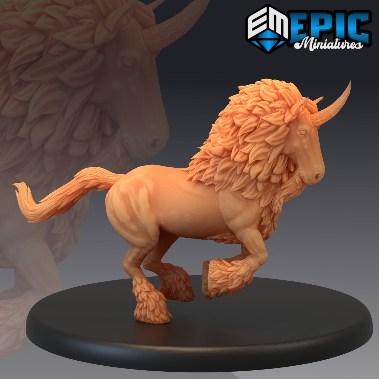 Maned Unicorn (4 Variants) - Epic Miniatures