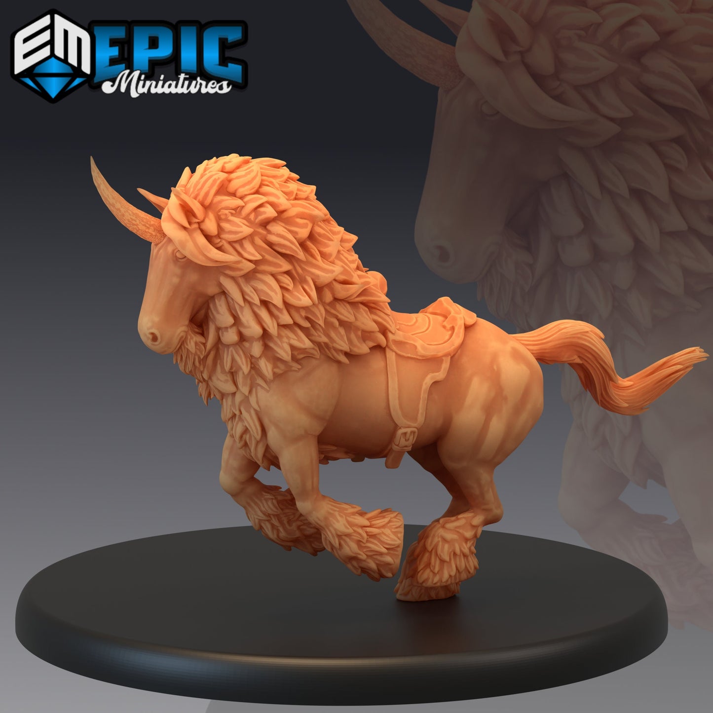 Maned Unicorn (4 Variants) - Epic Miniatures