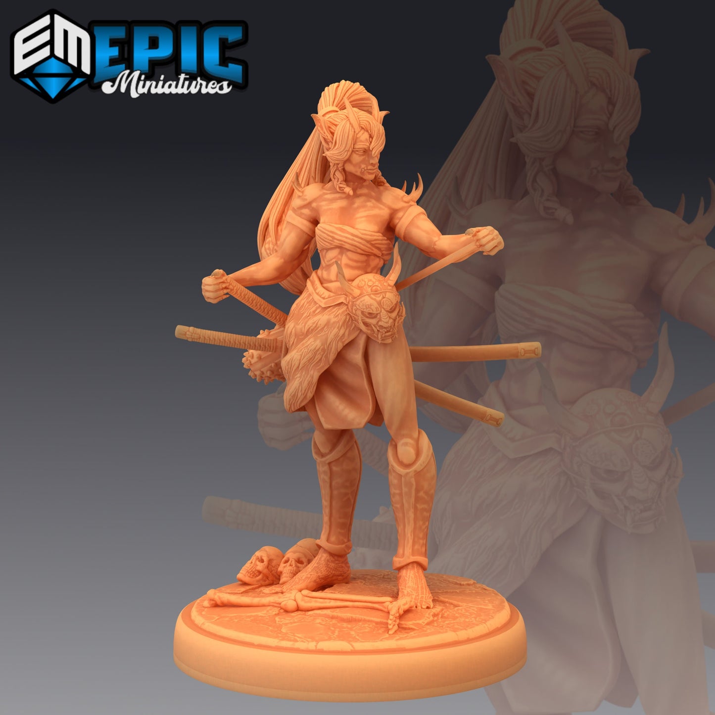 Oni Warrior Female (3 Variants) - Epic Miniatures