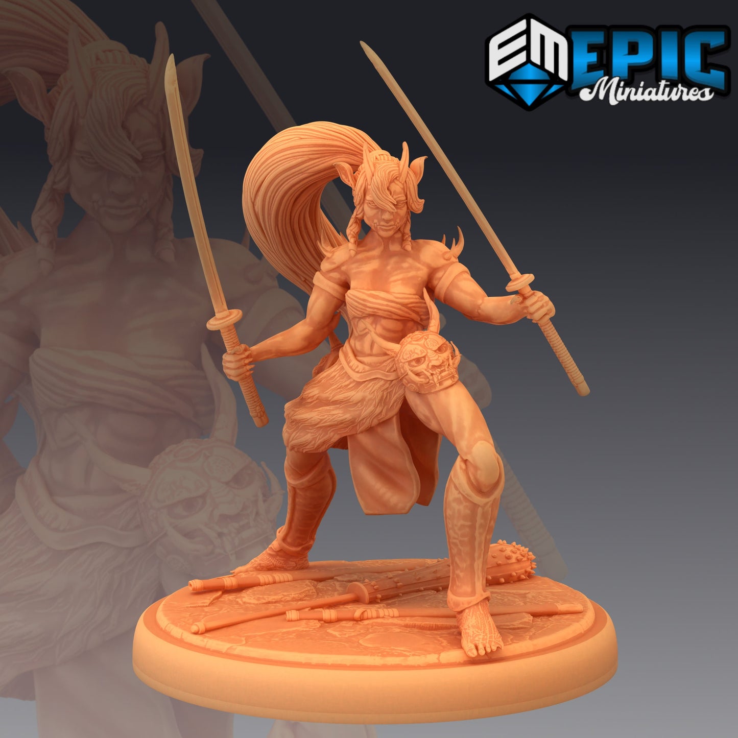 Oni Warrior Female (3 Variants) - Epic Miniatures