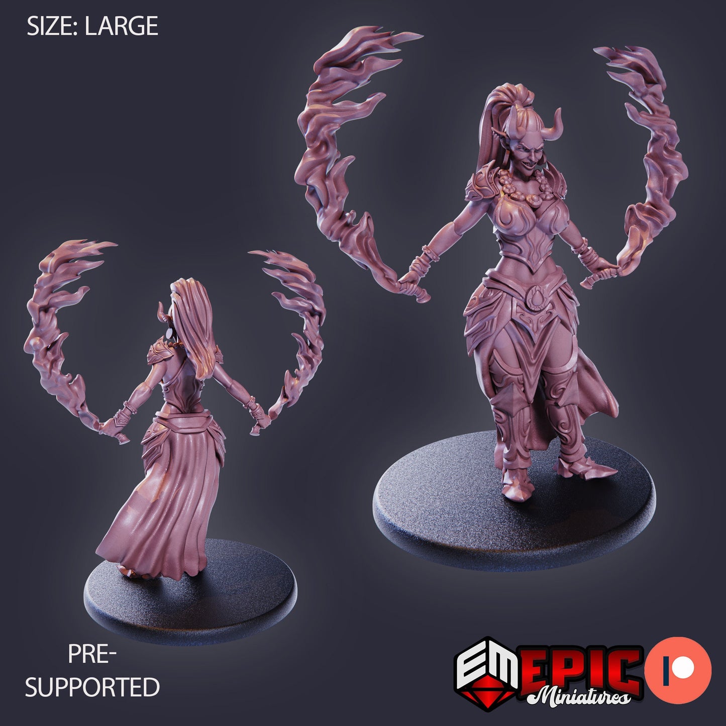 Efreeti Female (4 Variants) - Epic Miniatures