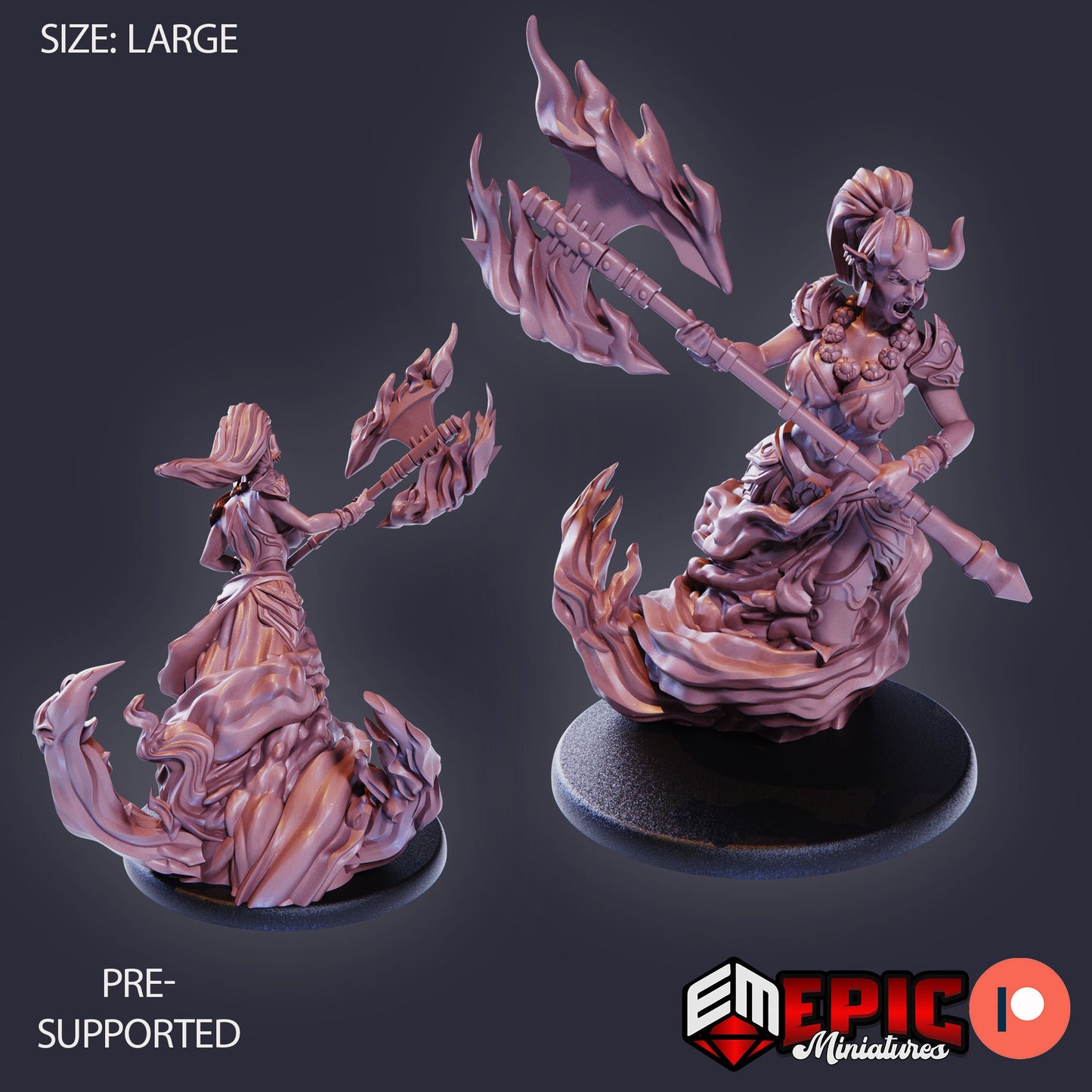 Efreeti Female (4 Variants) - Epic Miniatures