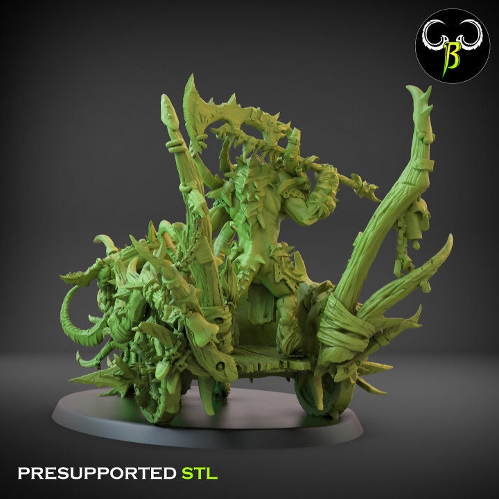 Savage Lord with Chariot - Clay Beast Creations