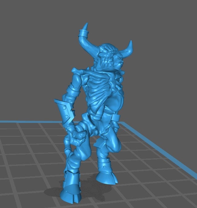 Skeleton Minotaur (5 Poses Available) - Brayan Nafarrate