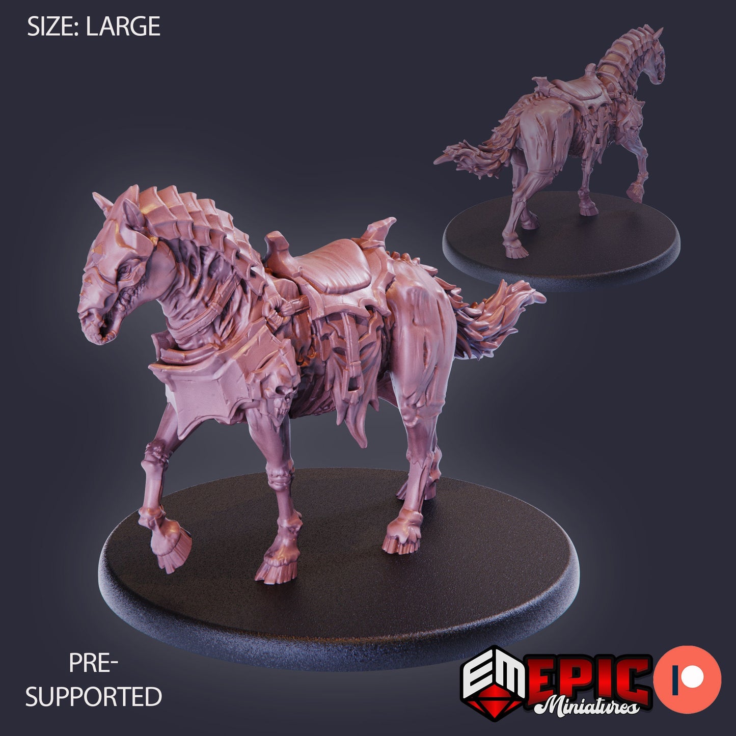 Horse (5 Variants) - Epic Miniatures