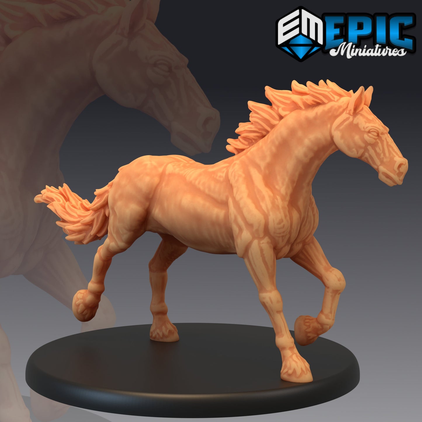 Horse (5 Variants) - Epic Miniatures