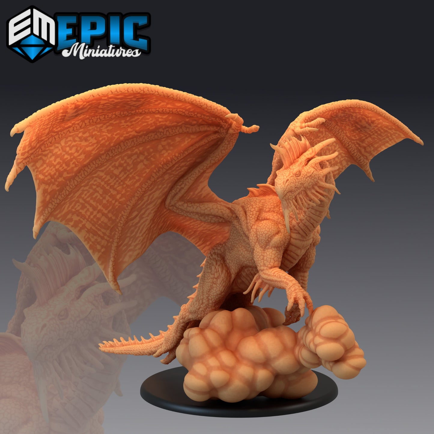 Silver Dragon (3 Variants Available) - Epic Miniatures