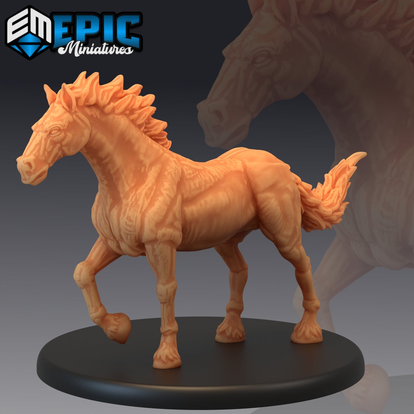 Horse (5 Variants) - Epic Miniatures