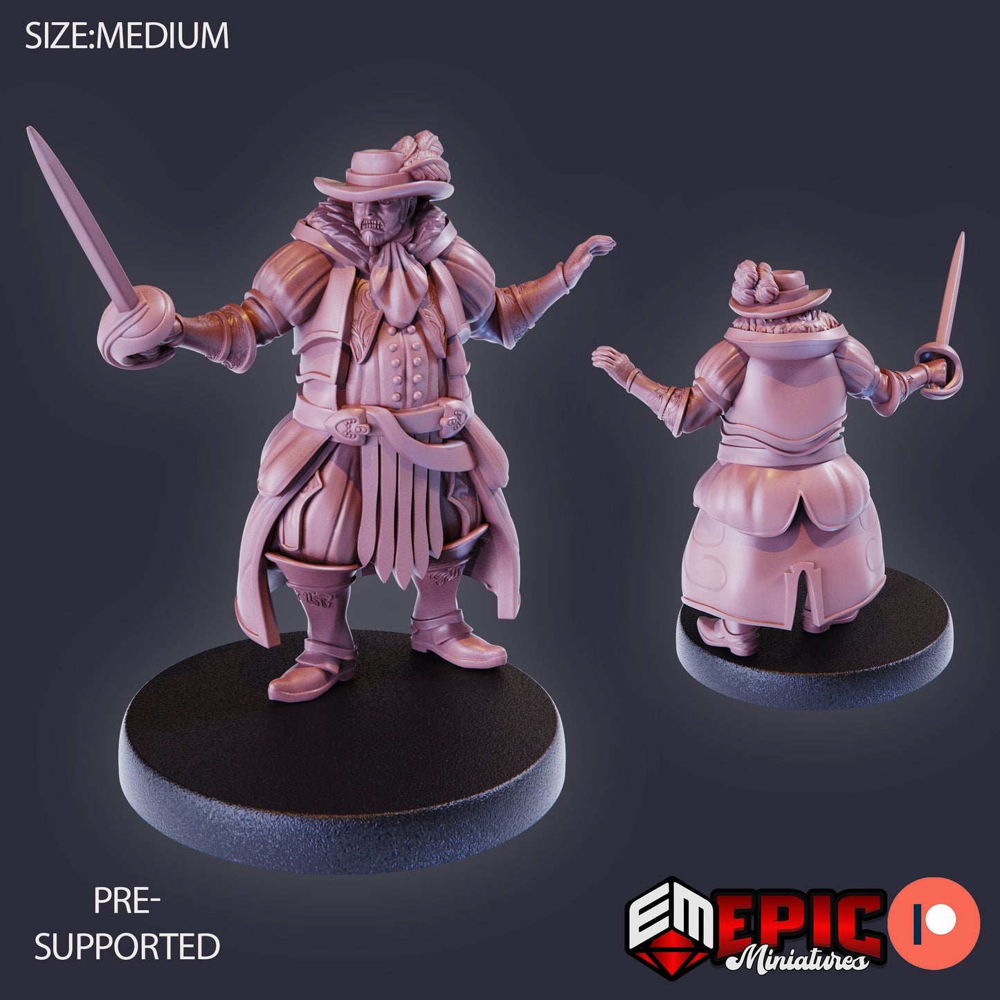 Noble Human (3 Variants Available) - Epic Miniatures