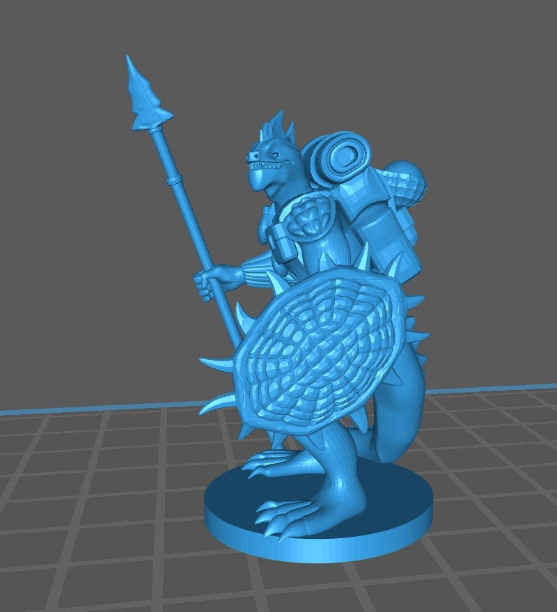 Lizardfolk Fighter (4 Variants Available) - MZ4250