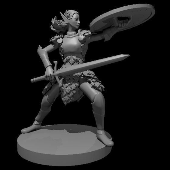 Elven Fighter (6 Variants Available) - MZ4250