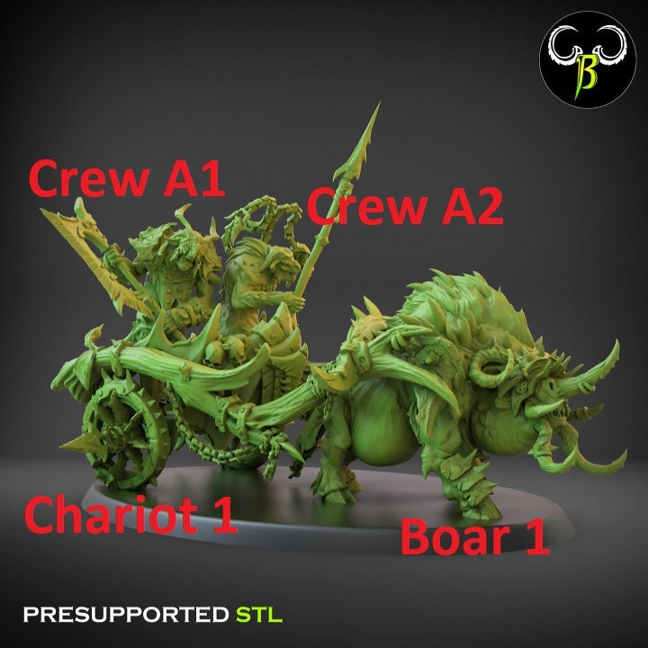 Savage Chariot (2 Variants Available) - Clay Beast Creations
