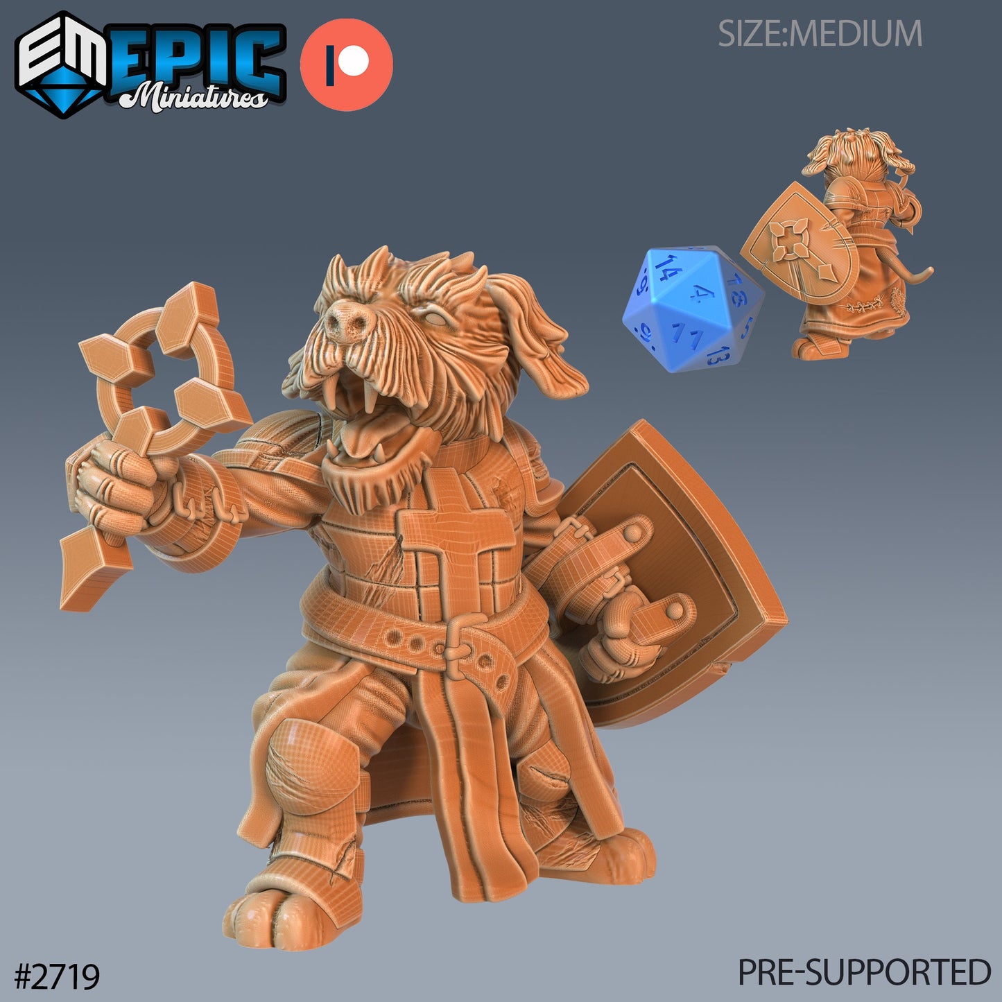 Dog Folk Tribe - Set 1 (4 Variants Available) - Epic Miniatures