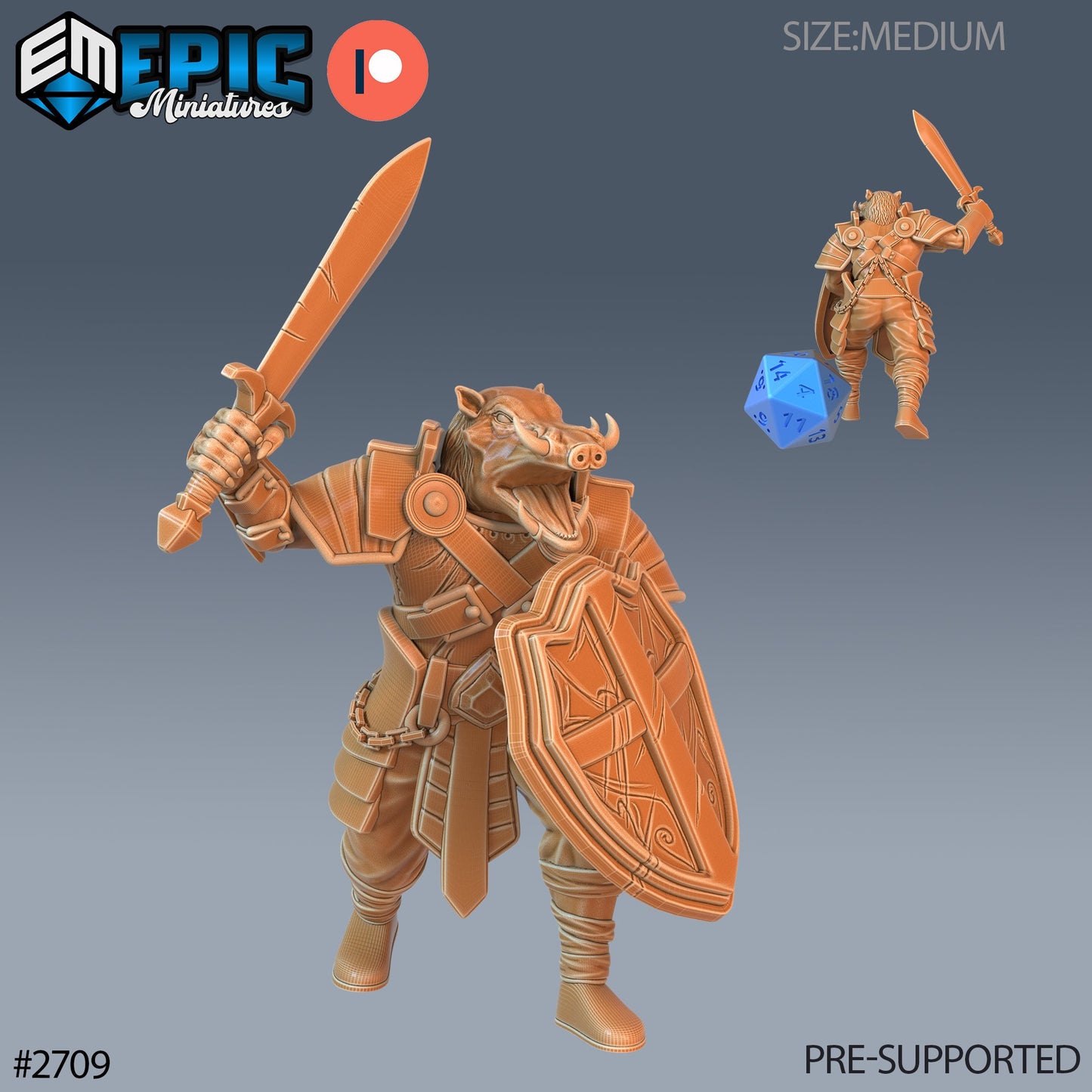 Warthog Folk Tribe - Set 2 (4 Variants Available) - Epic Miniatures