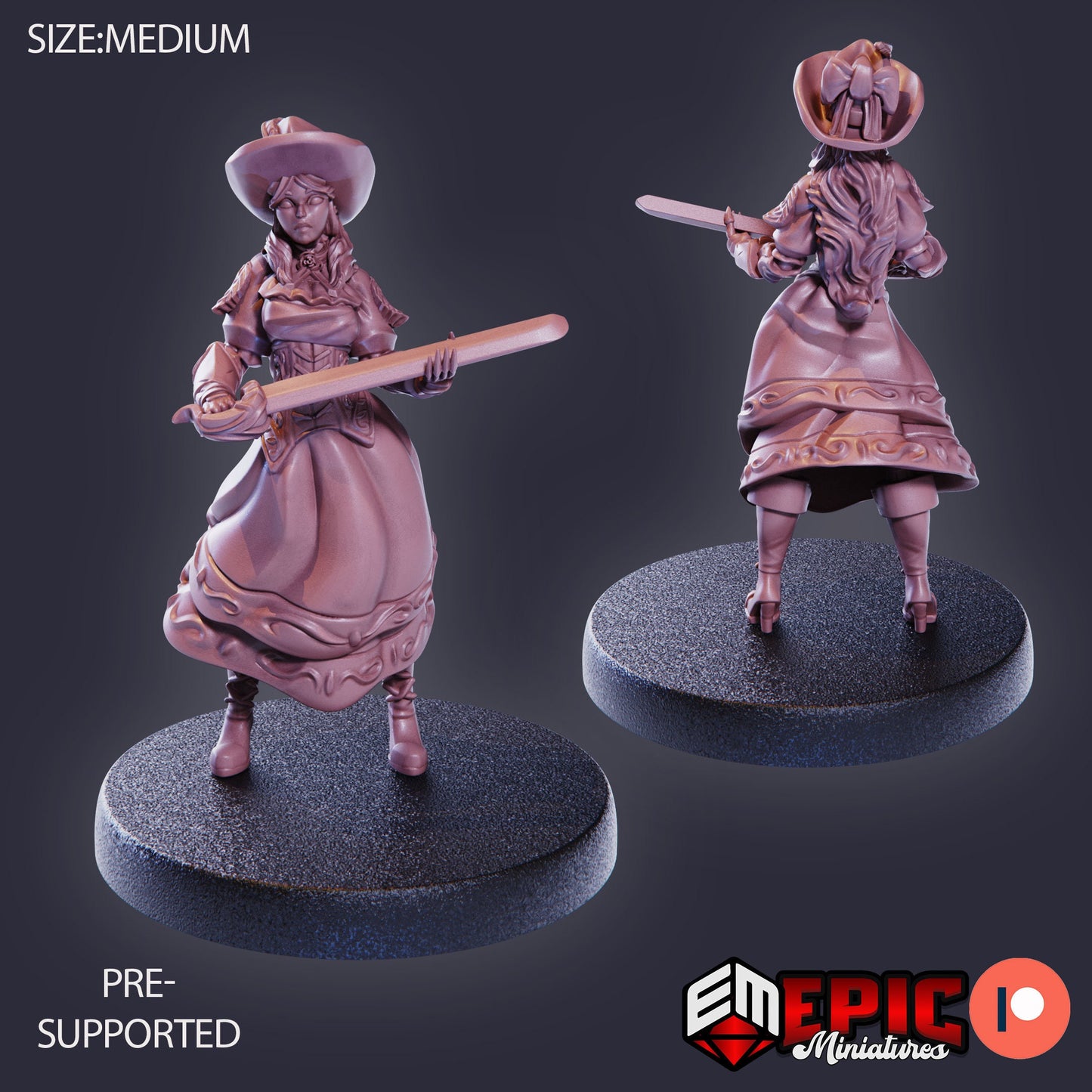 Lady Roseheart (3 Variants) - Epic Miniatures
