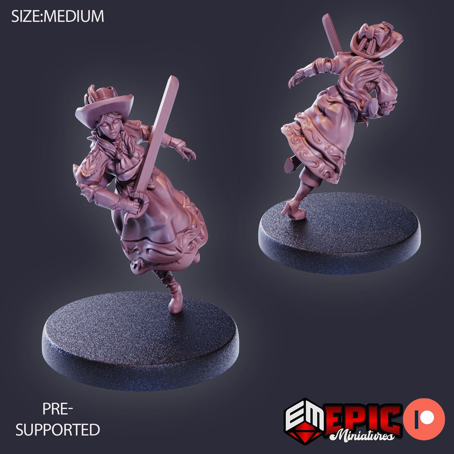 Lady Roseheart (3 Variants) - Epic Miniatures
