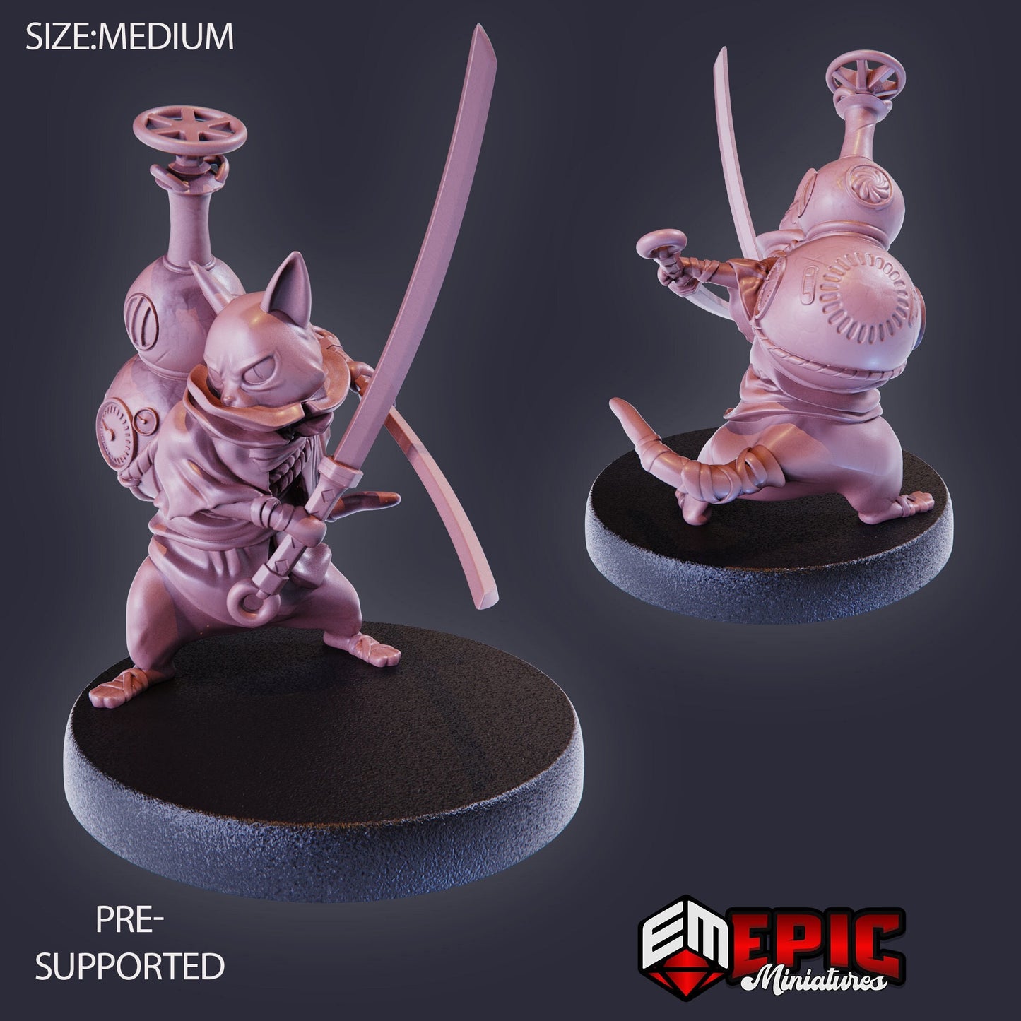Wandering Neko (3 Variants Available) - Epic Miniatures