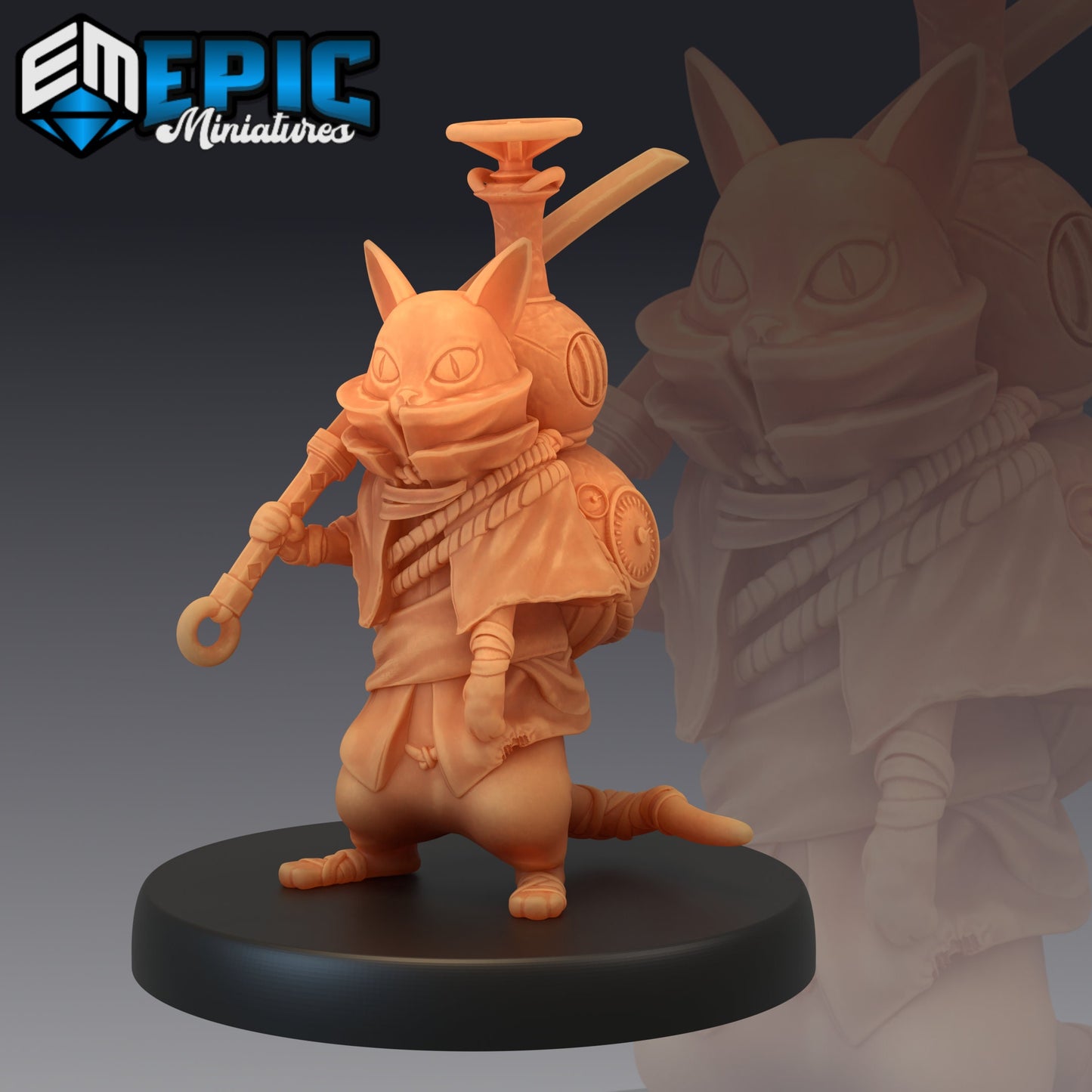 Wandering Neko (3 Variants Available) - Epic Miniatures